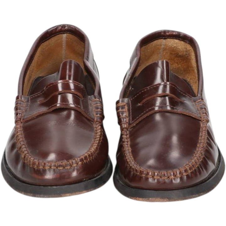 Castellan'simos coin loafers, made in Spain, size 39 Women's 24.5cm genuine leather brown type Vintage Second Hand