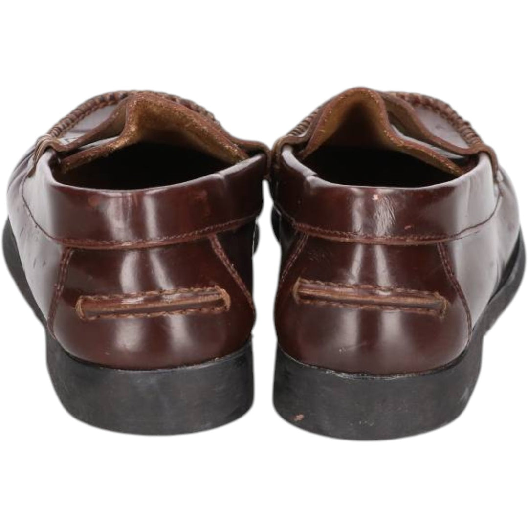 Castellan'simos coin loafers, made in Spain, size 39 Women's 24.5cm genuine leather brown type Vintage Second Hand