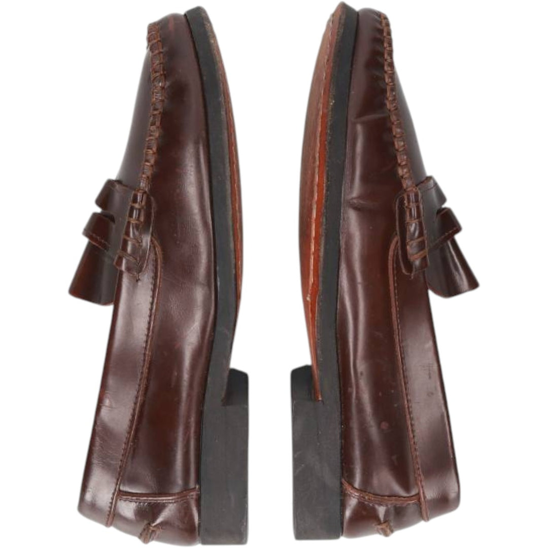 Castellan'simos coin loafers, made in Spain, size 39 Women's 24.5cm genuine leather brown type Vintage Second Hand