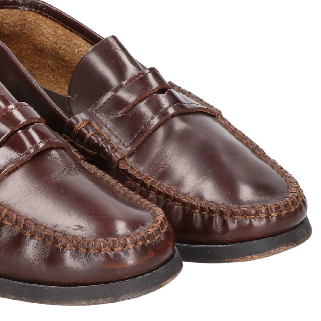 Castellan'simos coin loafers, made in Spain, size 39 Women's 24.5cm genuine leather brown type Vintage Second Hand