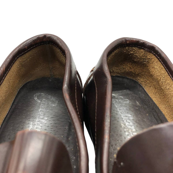 Castellan'simos coin loafers, made in Spain, size 39 Women's 24.5cm genuine leather brown type Vintage Second Hand