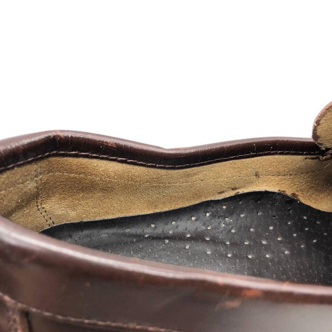 Castellan'simos coin loafers, made in Spain, size 39 Women's 24.5cm genuine leather brown type Vintage Second Hand