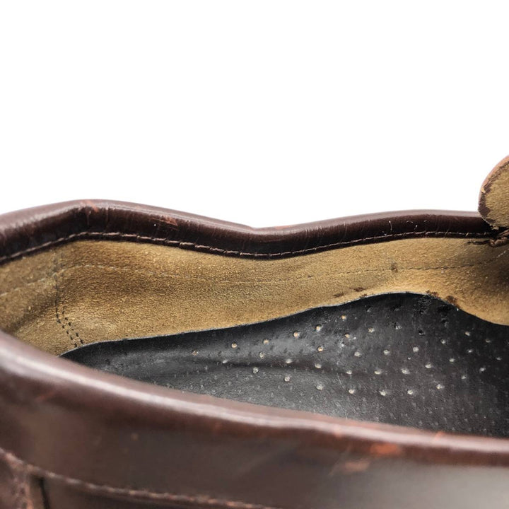 Castellan'simos coin loafers, made in Spain, size 39 Women's 24.5cm genuine leather brown type Vintage Second Hand