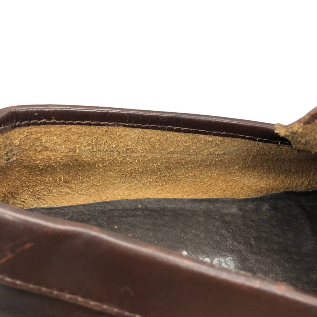 Castellan'simos coin loafers, made in Spain, size 39 Women's 24.5cm genuine leather brown type Vintage Second Hand