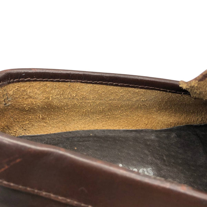 Castellan'simos coin loafers, made in Spain, size 39 Women's 24.5cm genuine leather brown type Vintage Second Hand