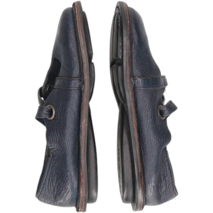 Trippen leather shoes Women's 25.5cm unclear navy blue type Vintage Second Hand