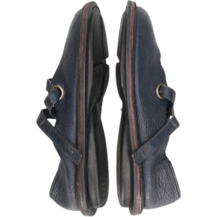 Trippen leather shoes Women's 25.5cm unclear navy blue type Vintage Second Hand