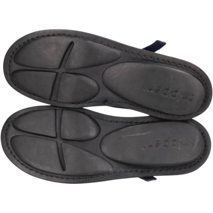 Trippen leather shoes Women's 25.5cm unclear navy blue type Vintage Second Hand