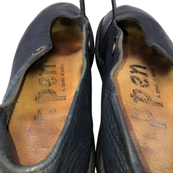 Trippen leather shoes Women's 25.5cm unclear navy blue type Vintage Second Hand