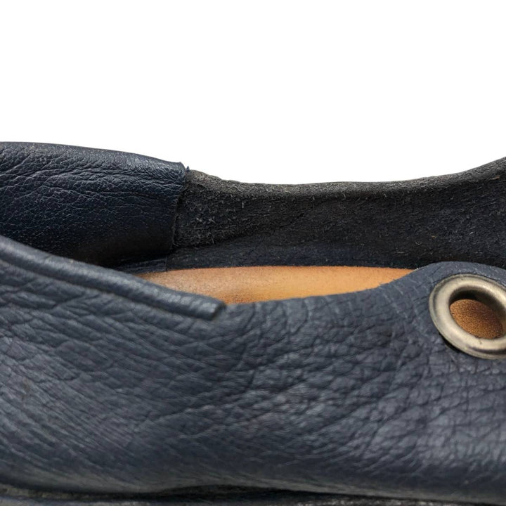Trippen leather shoes Women's 25.5cm unclear navy blue type Vintage Second Hand