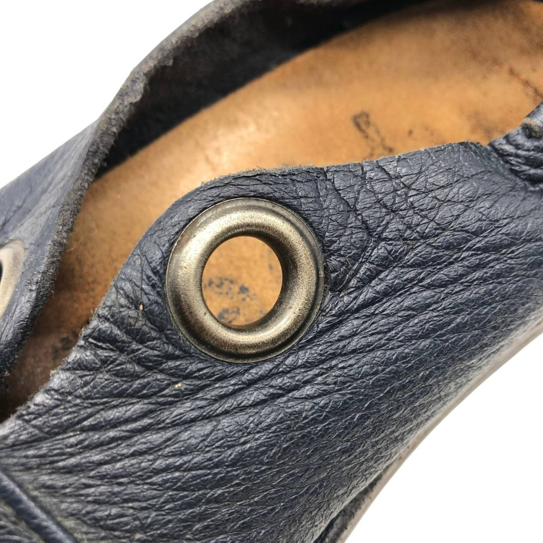 Trippen leather shoes Women's 25.5cm unclear navy blue type Vintage Second Hand