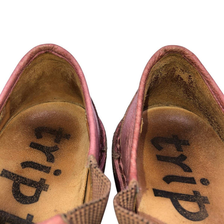 Trippen YEN Leather Shoes Women's 25.0cm unclear pink type Vintage Second Hand