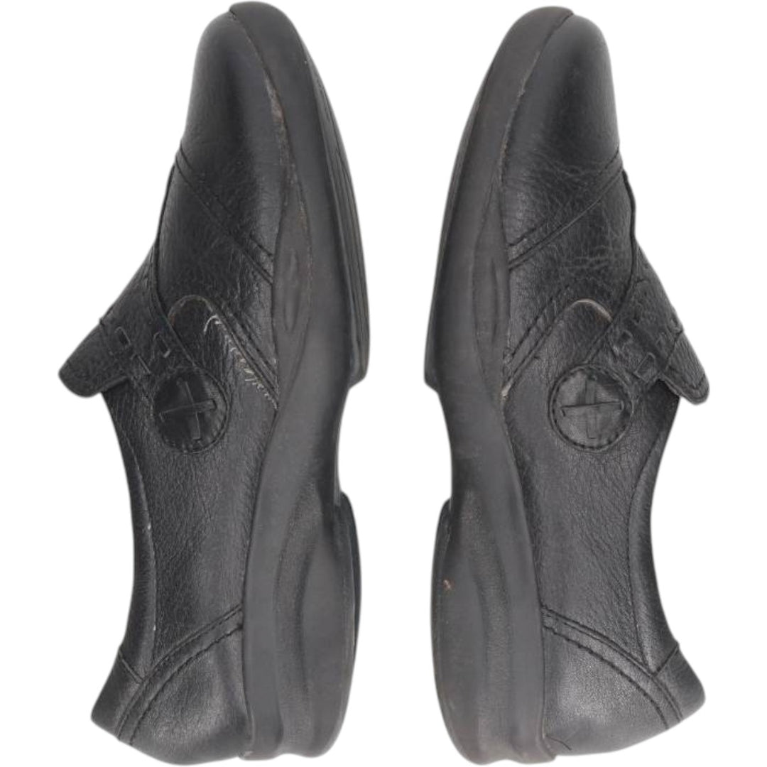 Clarks In-Motion Leather Shoes, Size 9 M Women's 26.0cm genuine leather black type Vintage Second Hand