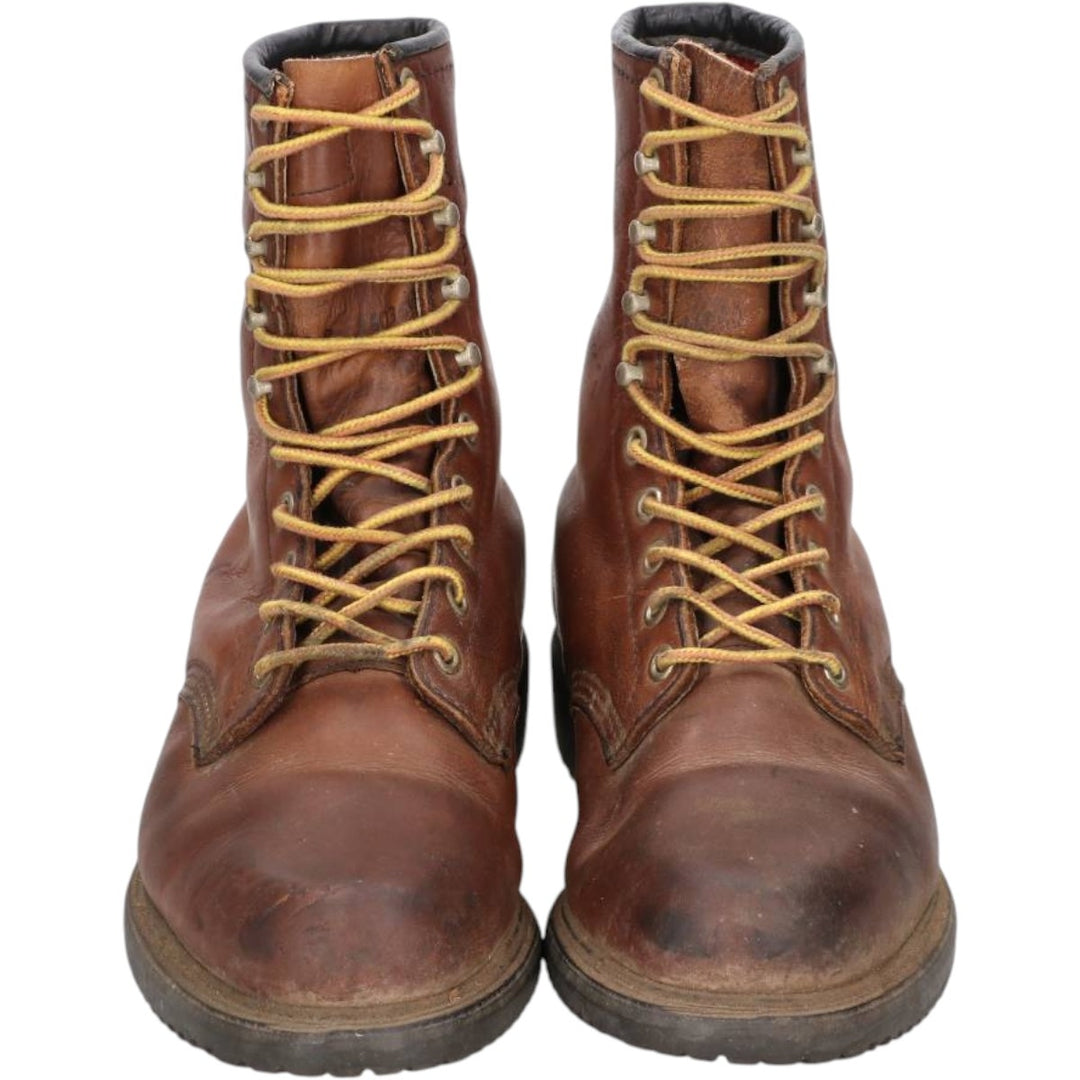 90s Red Wing Work Boots, Printed Tag, Made in USA, Size 7D (Men's 9.8"), Vintage /saa016257 Men's 25.0cm genuine leather brown type Vintage Second Hand