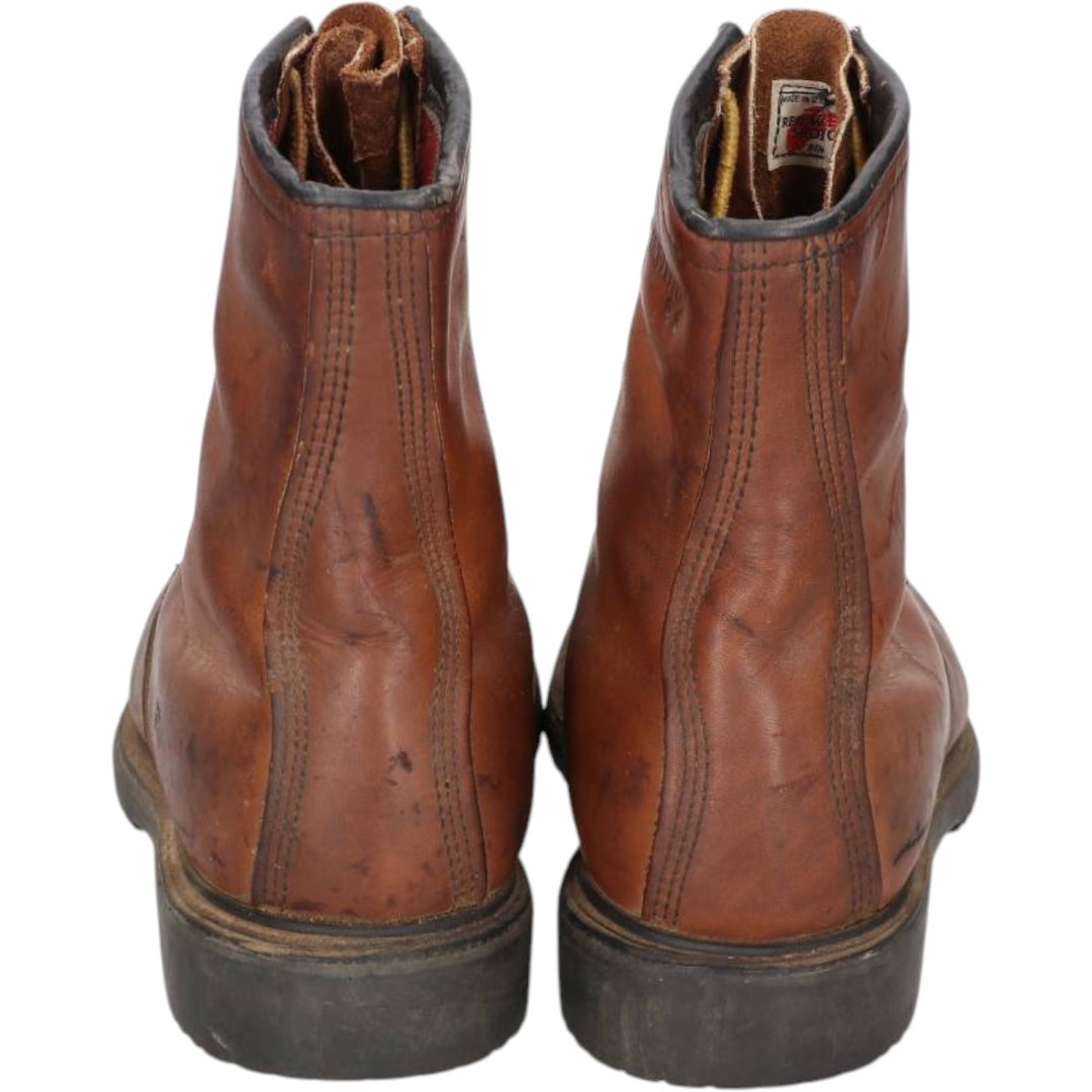 90s Red Wing Work Boots, Printed Tag, Made in USA, Size 7D (Men's 9.8"), Vintage /saa016257 Men's 25.0cm genuine leather brown type Vintage Second Hand