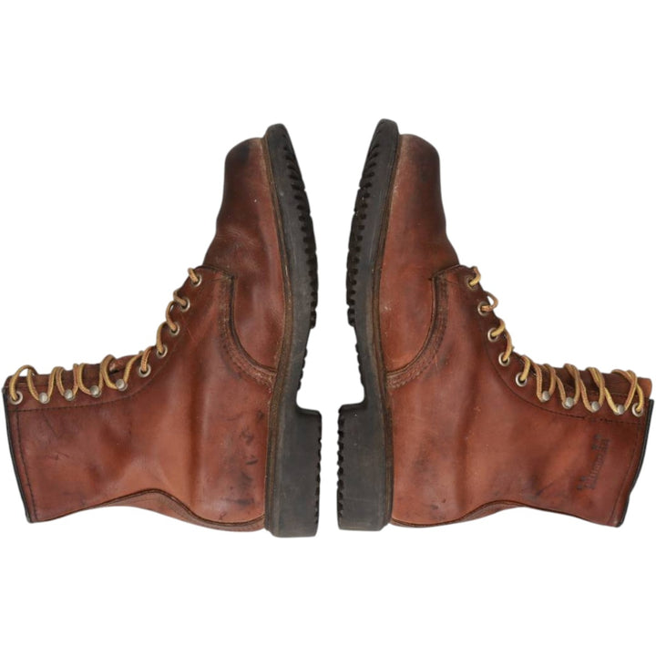 90s Red Wing Work Boots, Printed Tag, Made in USA, Size 7D (Men's 9.8"), Vintage /saa016257 Men's 25.0cm genuine leather brown type Vintage Second Hand