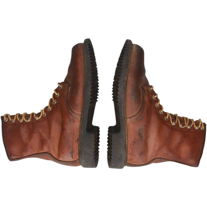 90s Red Wing Work Boots, Printed Tag, Made in USA, Size 7D (Men's 9.8"), Vintage /saa016257 Men's 25.0cm genuine leather brown type Vintage Second Hand
