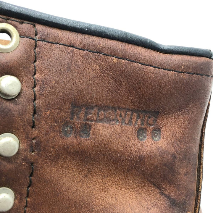 90s Red Wing Work Boots, Printed Tag, Made in USA, Size 7D (Men's 9.8"), Vintage /saa016257 Men's 25.0cm genuine leather brown type Vintage Second Hand