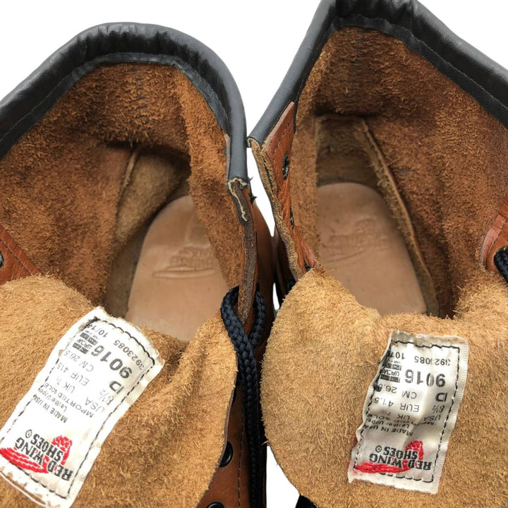 Red Wing 9016 Work Boots, Made in USA, Size 8 1/2 D Men's 26.5cm genuine leather Copper Vintage Second Hand