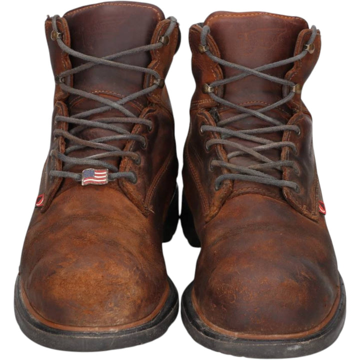 Red Wing 415 Steel Toe Work Boots, Made in USA, Size 10 E2 Men's 28.0cm genuine leather brown type Vintage Second Hand
