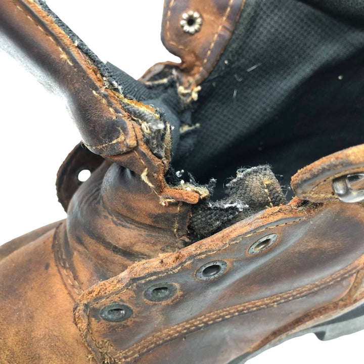 Red Wing 415 Steel Toe Work Boots, Made in USA, Size 10 E2 Men's 28.0cm genuine leather brown type Vintage Second Hand