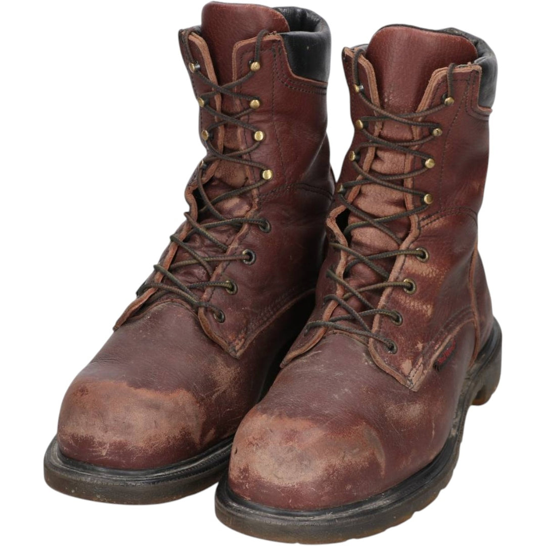 2000s Red Wing 2408 Steel Toe Work Boots, Made in USA, Size 10 1/2 Men's 28.5cm genuine leather brown type Vintage Second Hand