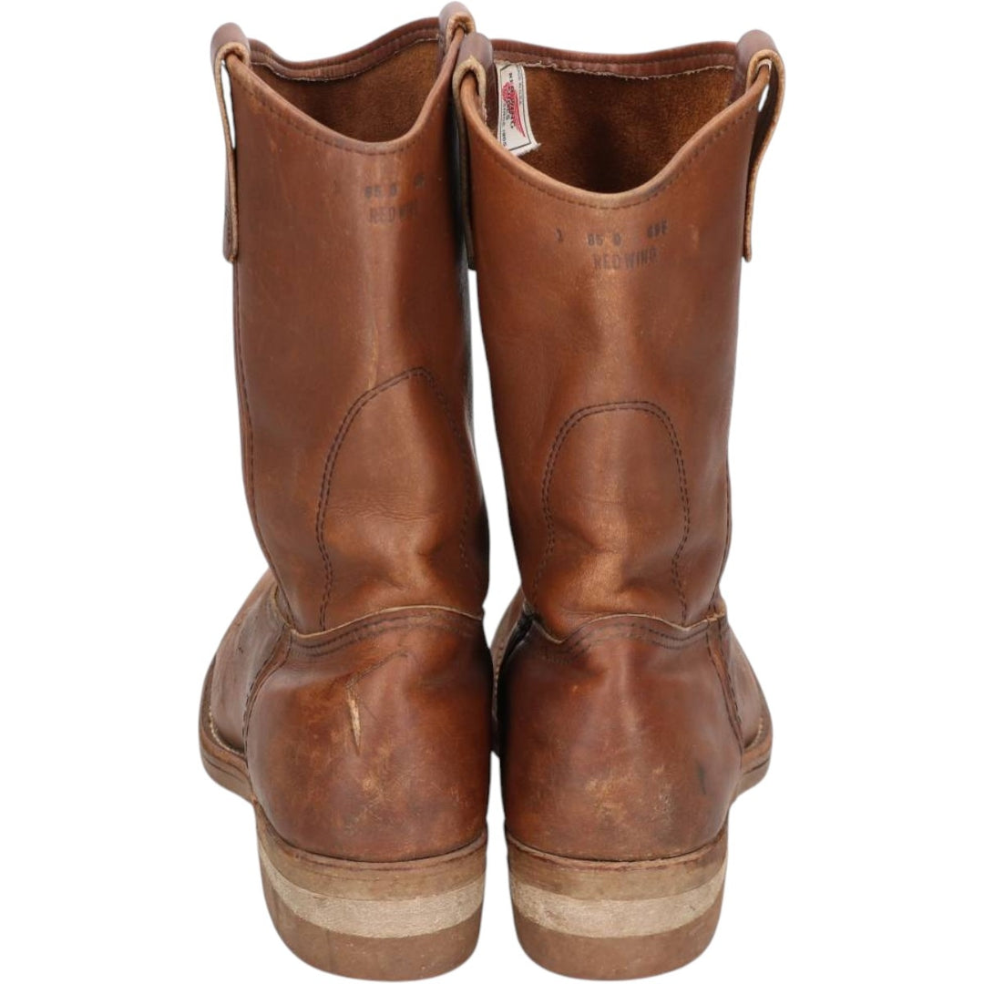90s Red Wing 1155 Platform Pecos Boots, Made in USA, Size 8.5 D (equivalent to Men's 10.2"), Vintage /saa016271 Men's 26.0cm unclear brown type Vintage Second Hand