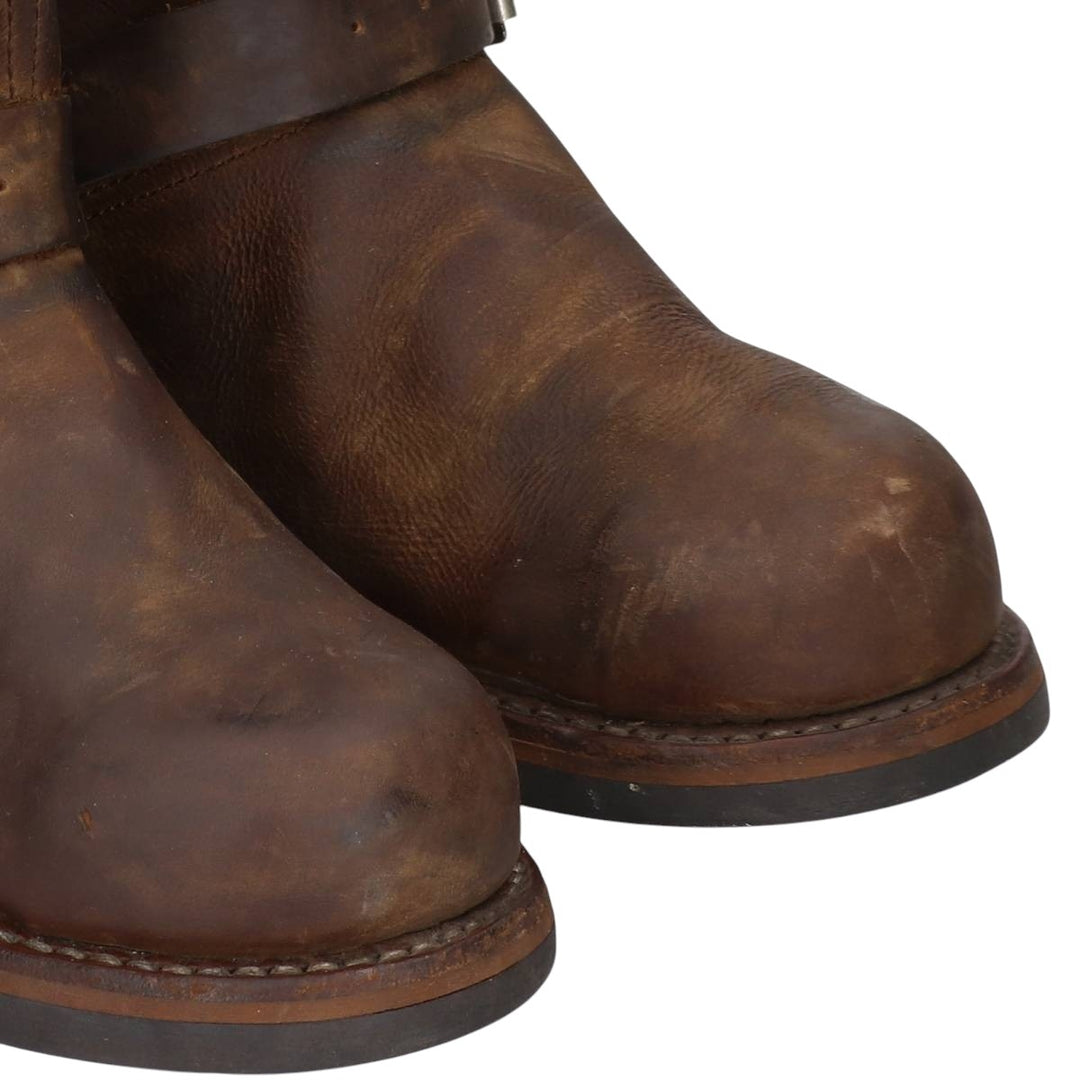 US Identity Engineer Boots Men's 27.0cm genuine leather brown type Vintage Second Hand