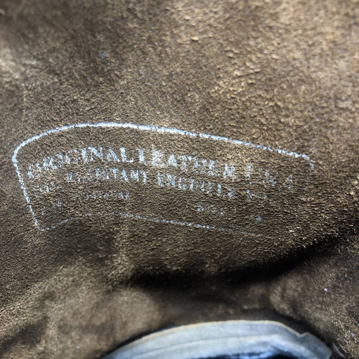 US Identity Engineer Boots Men's 27.0cm genuine leather brown type Vintage Second Hand
