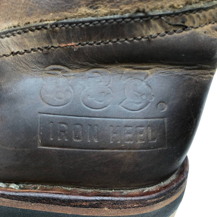 US Identity Engineer Boots Men's 27.0cm genuine leather brown type Vintage Second Hand