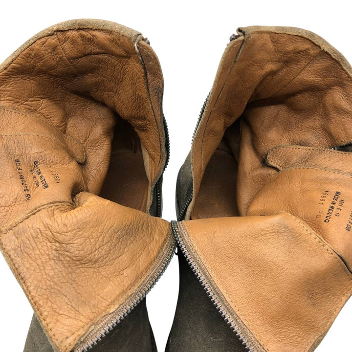 Frye suede belt boots, size 9 1/2 B Men's 27.5cm unclear brown type Vintage Second Hand