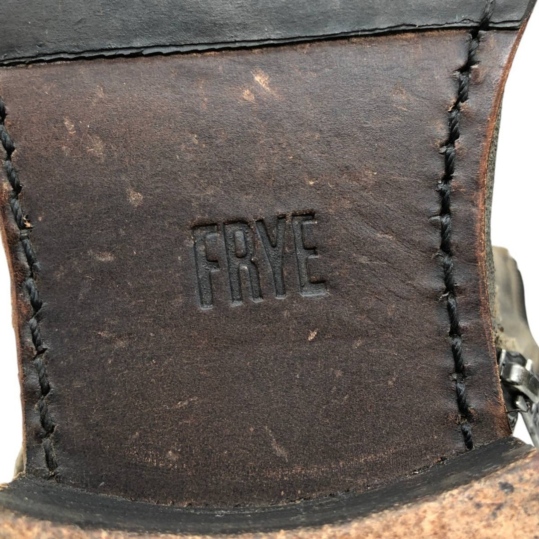 Frye suede belt boots, size 9 1/2 B Men's 27.5cm unclear brown type Vintage Second Hand