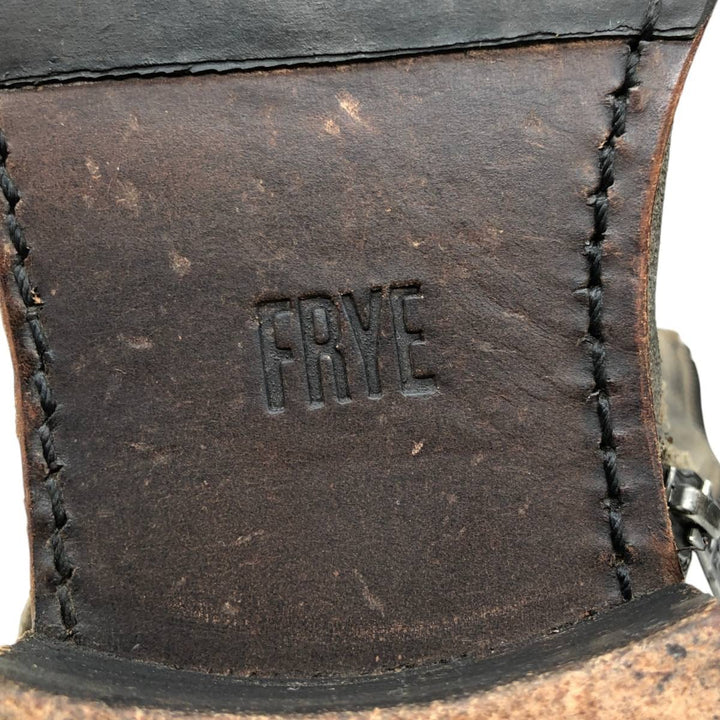 Frye suede belt boots, size 9 1/2 B Men's 27.5cm unclear brown type Vintage Second Hand