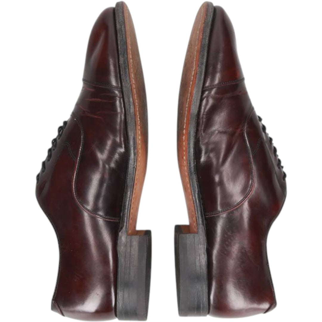 Johnston & Murphy OPTIMA Straight Tip Shoes, Made in USA, Size 10 D Men's 28.0cm unclear bordeaux Vintage Second Hand