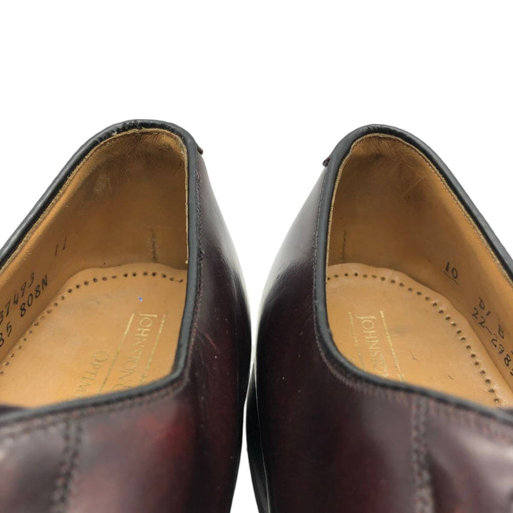 Johnston & Murphy OPTIMA Straight Tip Shoes, Made in USA, Size 10 D Men's 28.0cm unclear bordeaux Vintage Second Hand