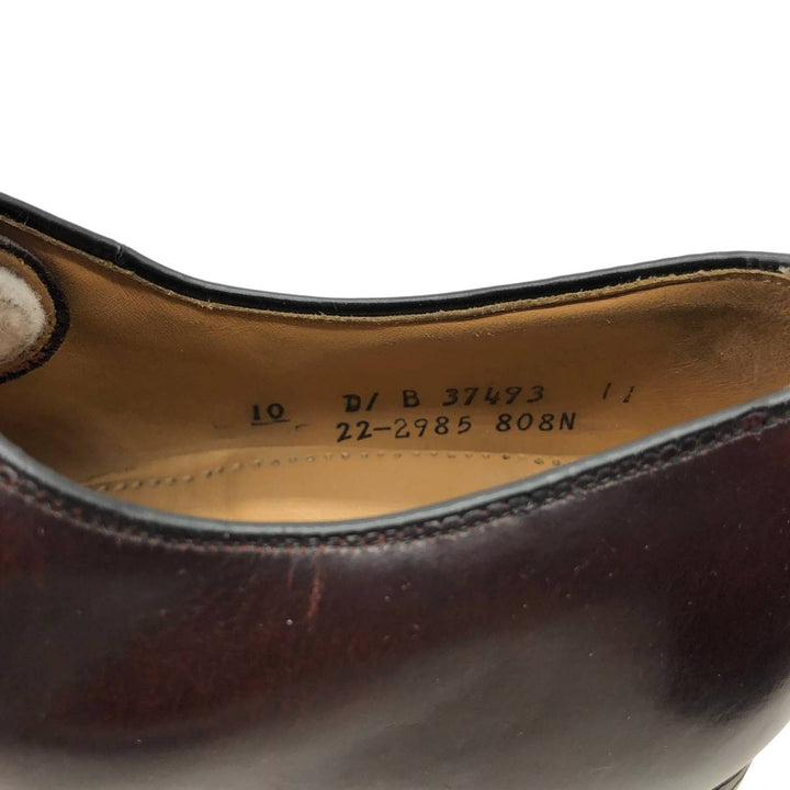 Johnston & Murphy OPTIMA Straight Tip Shoes, Made in USA, Size 10 D Men's 28.0cm unclear bordeaux Vintage Second Hand