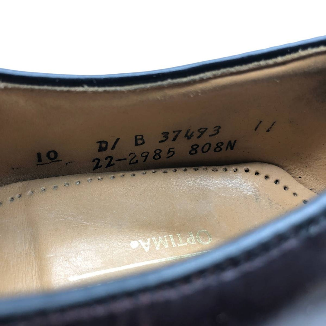 Johnston & Murphy OPTIMA Straight Tip Shoes, Made in USA, Size 10 D Men's 28.0cm unclear bordeaux Vintage Second Hand
