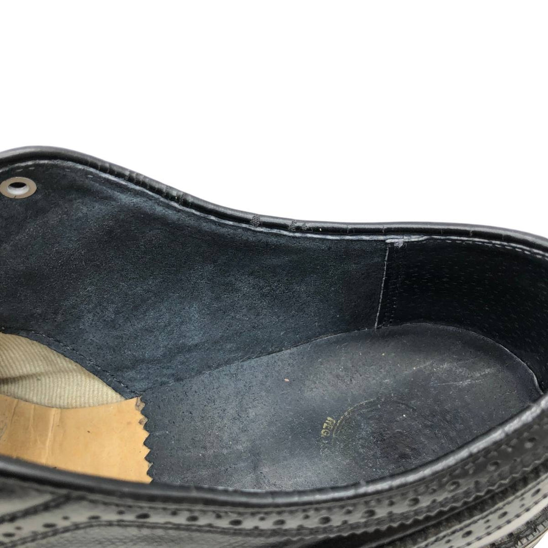 Florsheim Full Brogue Wingtip Shoes, Size 7D (Men's, equivalent to 10.4 inches) /saa016291 Men's 26.5cm genuine leather black type Vintage Second Hand