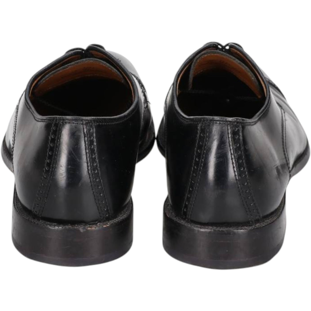 Johnston & Murphy straight-tip shoes, size 9D Men's 27.0cm Genuine Leather Sheepskin black type Vintage Second Hand