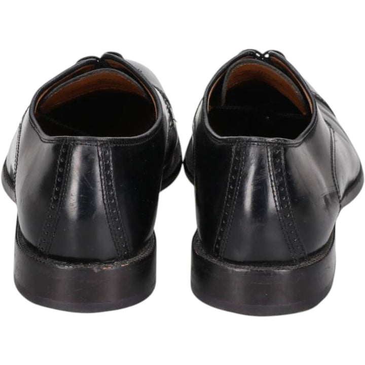 Johnston & Murphy straight-tip shoes, size 9D Men's 27.0cm Genuine Leather Sheepskin black type Vintage Second Hand