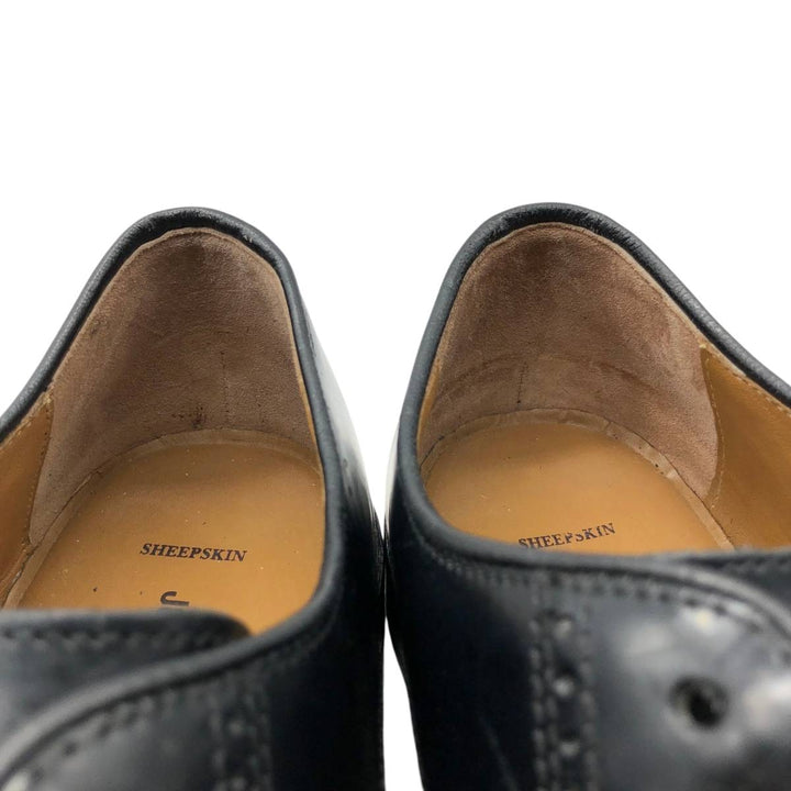 Johnston & Murphy straight-tip shoes, size 9D Men's 27.0cm Genuine Leather Sheepskin black type Vintage Second Hand