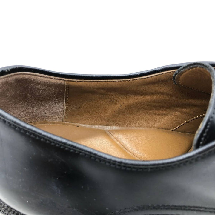 Johnston & Murphy straight-tip shoes, size 9D Men's 27.0cm Genuine Leather Sheepskin black type Vintage Second Hand