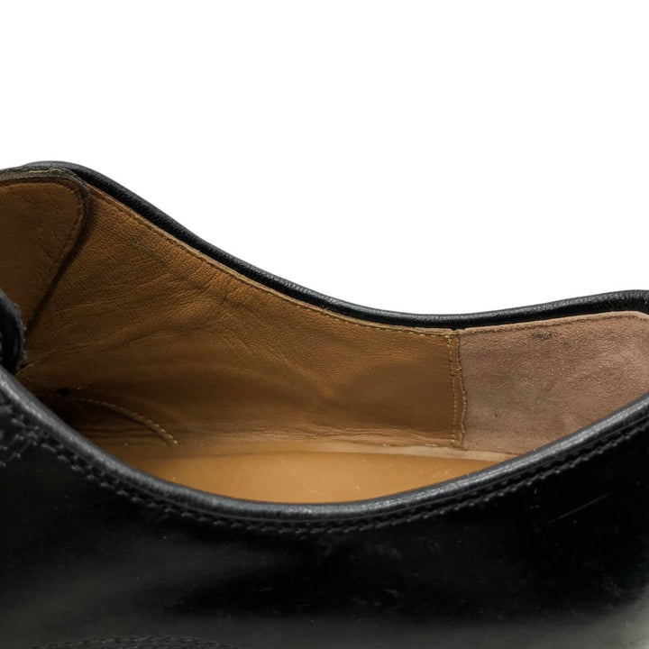 Johnston & Murphy straight-tip shoes, size 9D Men's 27.0cm Genuine Leather Sheepskin black type Vintage Second Hand