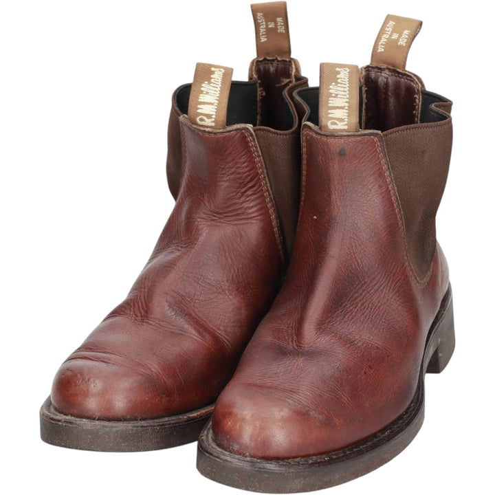 R.M. Williams Chelsea Boots, Made in Australia, Size 6 Men's 25.0cm genuine leather brown type Vintage Second Hand