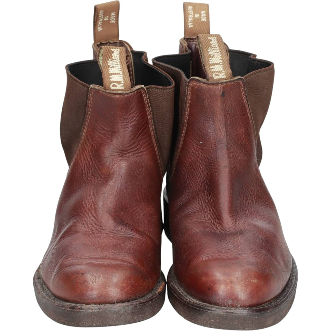 R.M. Williams Chelsea Boots, Made in Australia, Size 6 Men's 25.0cm genuine leather brown type Vintage Second Hand