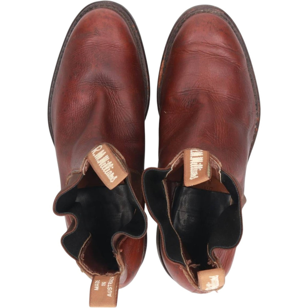 R.M. Williams Chelsea Boots, Made in Australia, Size 6 Men's 25.0cm genuine leather brown type Vintage Second Hand