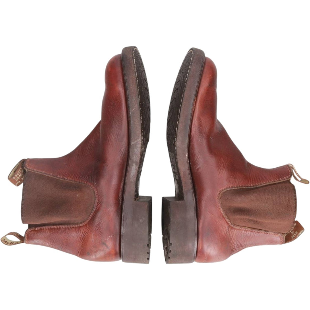 R.M. Williams Chelsea Boots, Made in Australia, Size 6 Men's 25.0cm genuine leather brown type Vintage Second Hand