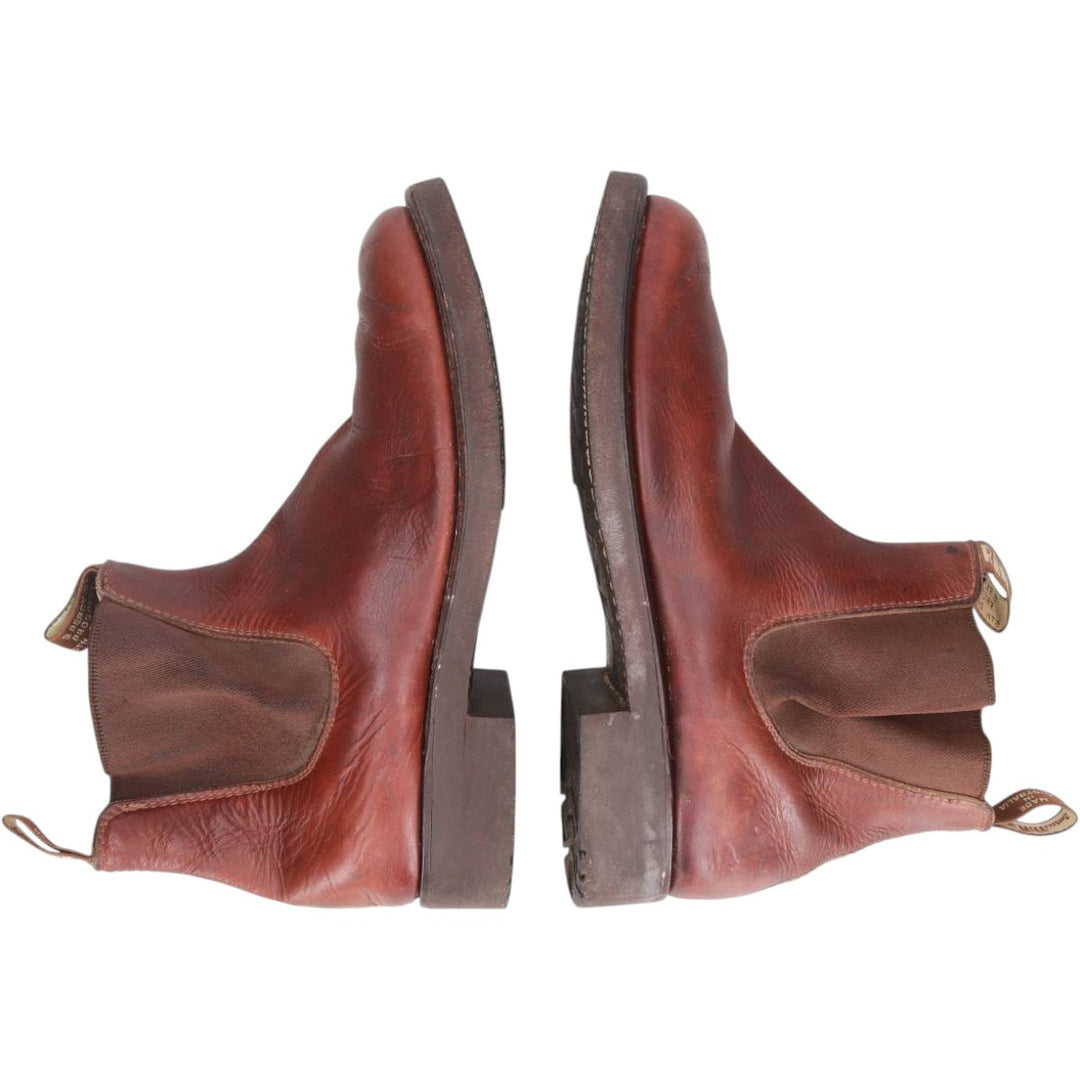 R.M. Williams Chelsea Boots, Made in Australia, Size 6 Men's 25.0cm genuine leather brown type Vintage Second Hand