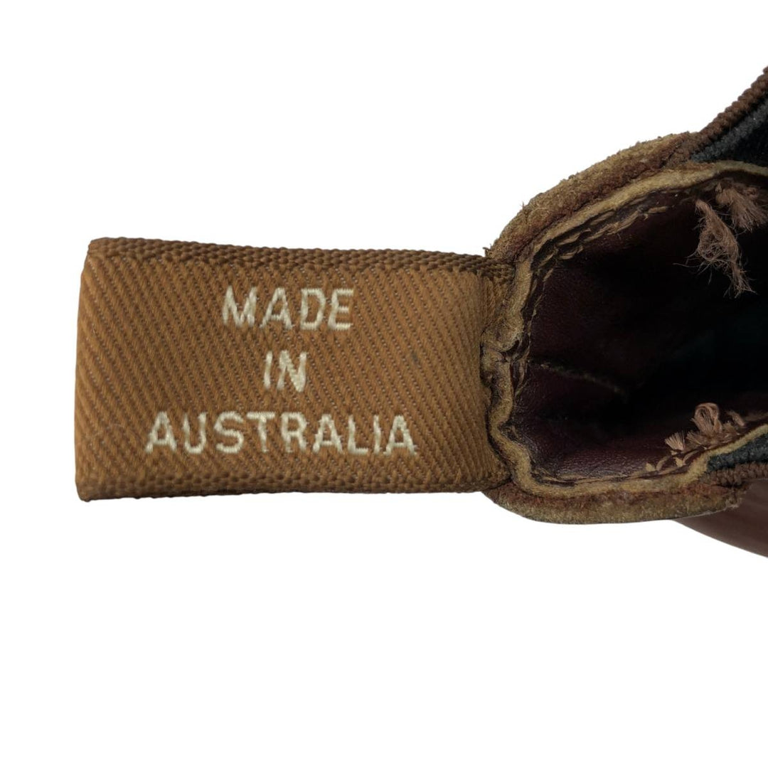 R.M. Williams Chelsea Boots, Made in Australia, Size 6 Men's 25.0cm genuine leather brown type Vintage Second Hand