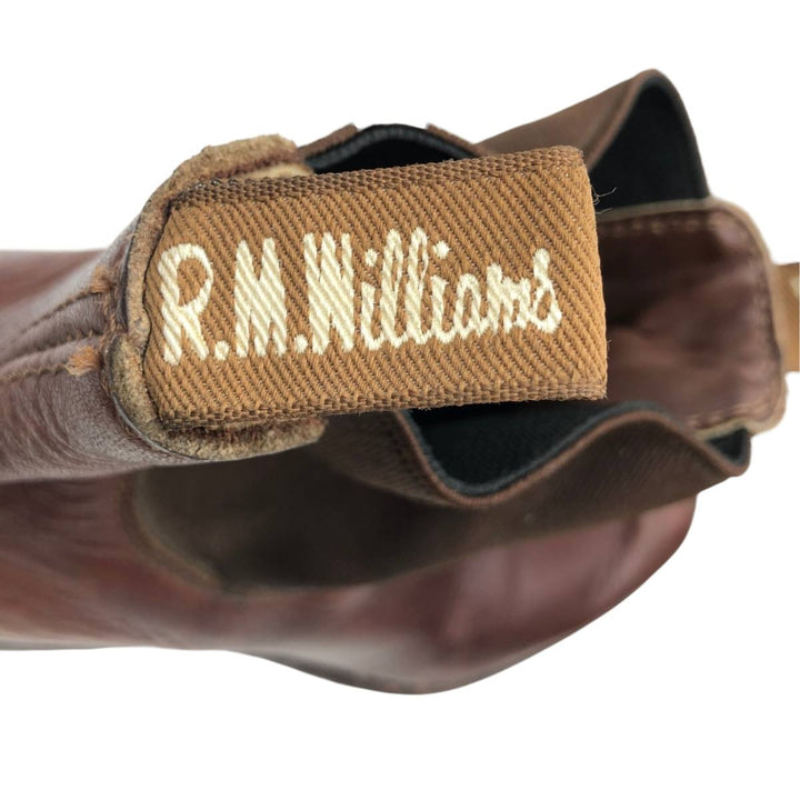 R.M. Williams Chelsea Boots, Made in Australia, Size 6 Men's 25.0cm genuine leather brown type Vintage Second Hand